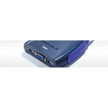 Load image into Gallery viewer, ATEN CS64US 4-Port USB VGA Audio Cable KVM Switch - 1.2M Cable - Blue, 2048 x 1536 pixels, Scan interval 99 s, Cables included: USB,VGA