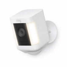 Load image into Gallery viewer, Ring Spotlight Fixed Camera Plus Battery, White, Battery-powered security camera with LED spotlights & siren, Includes battery pack, IoT & Smart Home