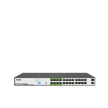 Load image into Gallery viewer, D-Link DGS-F1026P-E 26-Port Gigabit Long Range PoE Unmanaged Switch - 24x PoE Ports + 2x SFP Uplink Ports - Layer L2 10/100/1000Mbps Gigabit Ethernet