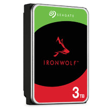 Load image into Gallery viewer, Seagate ST3000VN006 Ironwolf 3TB HDD NAS Drive - SATA 6GB/s Interface - 1-8 Bays Supported - MUT: 180TB/Year - No RV - Dual Power - 3.5 inch hdd size