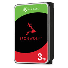 Load image into Gallery viewer, Seagate ST3000VN006 Ironwolf 3TB HDD NAS Drive - SATA 6GB/s Interface - 1-8 Bays Supported - MUT: 180TB/Year - No RV - Dual Power - 3.5 inch hdd size