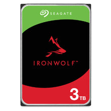 Load image into Gallery viewer, Seagate ST3000VN006 Ironwolf 3TB HDD NAS Drive - SATA 6GB/s Interface - 1-8 Bays Supported - MUT: 180TB/Year - No RV - Dual Power - 3.5 inch hdd size