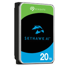 Load image into Gallery viewer, Seagate ST20000VE002 Skyhawk AI 20TB HDD Surveillance Drive, 3.5-inch - SATA 6GB/s Interface - 256MB Cache - 7200 RPM hdd speed - 512e - 5 Yr Warranty