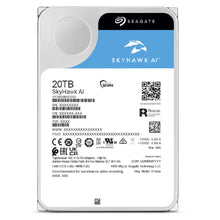 Load image into Gallery viewer, Seagate ST20000VE002 Skyhawk AI 20TB HDD Surveillance Drive, 3.5-inch - SATA 6GB/s Interface - 256MB Cache - 7200 RPM hdd speed - 512e - 5 Yr Warranty