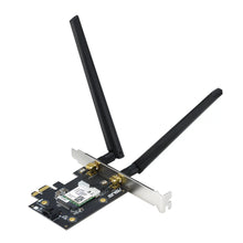 Load image into Gallery viewer, Asus PCe-AX1800 Dual Band PCI-e WiFi 6 (802.11ax) Adapter, WLAN / Bluetooth 5.2, WPA3 network security, OFDMA and MU-MIMO