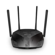 Load image into Gallery viewer, Mercusys AX1800 Dual-Band WiFi 6 Router, 574Mbps at 2.4GHz + 1201Mbps at 5GHz, 4× Fixed External Antennas, 3× Gigabit LAN Ports, 1× Gigabit WAN Port