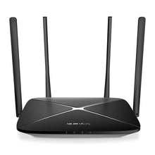 Load image into Gallery viewer, Mercusys AC1200 Wireless Dual Band Gigabit Router, 300 Mbps at 2.4 GHz + 867 Mbps at 5 GHz, 4 × Fixed External Antennas, 3× Gigabit LAN Ports, 1 × WAN
