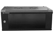 Load image into Gallery viewer, Linkbasic 4U 450mm Deep Preassembled Fixed Wall Box, Cold Rolled Steel and Powder Coated Material, Glass front Door, 280 x 600 x 450mm (H x W x D) - Let's Fibre Technologies