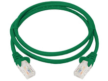 Load image into Gallery viewer, Linkbasic FLY-1G 1 Meter UTP Cat5e Flylead Green, supplied moulded with boots, rated for 10/100/1000Mbps data transmission speeds with stranded copper
