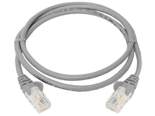 Load image into Gallery viewer, Linkbasic FLY-1 1 Meter UTP Cat5e Flylead Grey, supplied moulded with boots, rated for 10/100/1000Mbps data transmission speeds with stranded copper