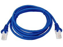 Load image into Gallery viewer, Linkbasic 2 Meter UTP Cat5e Flylead Blue, supplied moulded with boots, rated for 10/100/1000Mbps data transmission speeds with Stranded Bare Copper