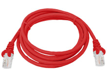 Load image into Gallery viewer, Linkbasic 2 Meter UTP Cat5e Flylead Red, supplied moulded with boots, rated for 10/100/1000Mbps data transmission speeds with Stranded Bare Copper