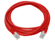 Load image into Gallery viewer, Linkbasic 3 Meter UTP Cat5e Flylead Red, supplied moulded with boots, rated for 10/100/1000Mbps data transmission speeds with Stranded Bare Copper
