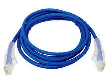 Load image into Gallery viewer, Linkbasic FLY-6-2B 2 Meter UTP Cat6 Flylead Blue, moulded with boots, rated for 10/100/1000/10 000Mbps data transmission speeds with stranded copper