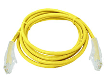 Load image into Gallery viewer, Linkbasic FLY-6-2Y 2 Meter UTP Cat6 Flylead Yellow, moulded with boots, rated for 10/100/1000/10 000Mbps data transmission speeds with stranded copper - Let's Fibre Technologies