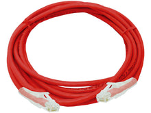 Load image into Gallery viewer, Linkbasic FLY-6-3R 3 Meter UTP Cat6 Flylead Red, moulded with boots, rated for 10/100/1000/10 000Mbps data transmission speeds with stranded copper