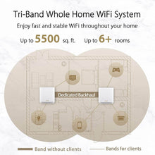 Load image into Gallery viewer, Asus ZenWiFi XT8 AX6600 2 Packs Whole-Home Tri-Band Mesh WiFi 6 System Coverage up to 5,500sq.ft or 6+Rooms, 6.6Gbps WiFi Router - Let's Fibre Technologies