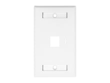 Load image into Gallery viewer, Linkbasic One Port Faceplate 115 x 70mm, ABS, Compatible with Cat5e & Cat6 Keystone Jacks, keystone inserts & standard 110 type IDC termination