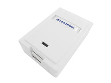Load image into Gallery viewer, Linkbasic Cat6 Single Surface Mount Box, High Temperature Thermoplastic, outlet faceplate to cover & connect keystone connectors to wall