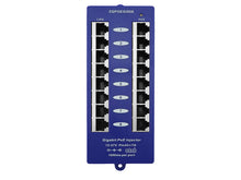 Load image into Gallery viewer, Gigabit 8 Port Passive PoE Injector, Ethernet Ports 16x 10/100/1000 (8x PoE; 8x Ethernet) Max. Current Per Port: 1000mA, Voltage Range 12-57V | POE-8G - Let's Fibre Technologies