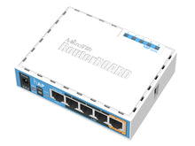 Load image into Gallery viewer, MikroTik hAP 2.4GHz 1.5dBi 5 Port Ethernet WiFi Router - features RouterOS L4, 10V-28V (Passive PoE)Input, 2.4GHz 300Mbps, 5x 10/100 PoE | RB951Ui-2nD