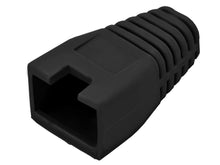 Load image into Gallery viewer, Linkbasic Black Boots RJ45, Over-RJ Design, High Density Polyethylene (HDPE), Provides Plug Tab protection & easy UTP cable-end colour identification