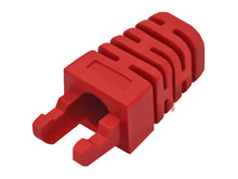 Load image into Gallery viewer, Linkbasic RJ45 Red Crimp Boot, In-RJ Design, High Density Polyethylene (HDPE), Ideal for patching solutions where RJ45 connectors see high Traffic
