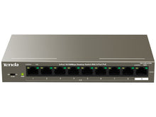 Load image into Gallery viewer, Tenda 9 Port Gigabit with 8 PoE 92W Desktop Switch, Ethernet Ports: 9x 10/100/1000, 802.3af/at on Ports 1~8, 51V 2.0A Power Supply | TEG1109P-8-102W