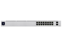 Load image into Gallery viewer, Ubiquiti UniFi Switch 16 Port Gigabit 8PoE 42W 2SFP, with 16xGbE ports made up of 8x auto-sensing 802.3at PoE+ 2x1.25Gbps SFP, PoE budget | USW-16-POE