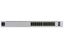 Load image into Gallery viewer, Ubiquiti UniFi Switch Pro 24 Port Gigabit 2SFP+, fully managed, Layer 3, UniFi switch with 24x Gigabit Ports and 2x 10G SFP+ uplink ports | USW-Pro-24