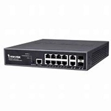 Load image into Gallery viewer, Vivotek AW-GEV-107A-130 Layer2+ Managed Switch Featuring 8x Gigabit Ethernet PoE Ports, 2x Gigabit Ethernet Combo Ports, 1x RJ45 Console, PoE Switch