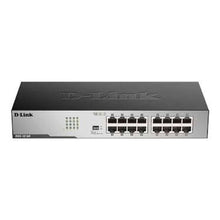 Load image into Gallery viewer, D-Link DGS-F1016 16-Port 10/100/1000Mbps Unmanaged Switch, features Auto-MDI/MDIX, supports IEEE 802.3az Energy-Efficient Ethernet, with plug-and-play