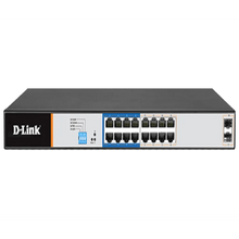 Load image into Gallery viewer, D-Link DGS-F1210-18PS 16x PoE 10/100/1000 + 2x Gigabit SFP Long Range Smart Switch - featuring 150W PoE Budget - with Max Distance of 250m