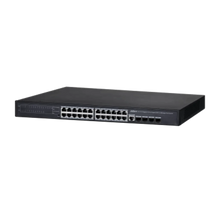 Load image into Gallery viewer, Dahua 24-Port PoE Gigabit Managed Switch - Layer 2 Network Management - Power AC Input 100-240V - Switching Capacity 56 - Packet Buffer Memory 4.1