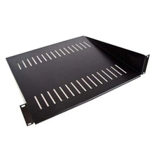 Load image into Gallery viewer, RCT 450mm Deep Front Mount Tray 2U Online, FMT450, High-Quality Steel Material, Perfect for Network and Server Cabinets, 1 pc(s), Black, Cabinet Tray