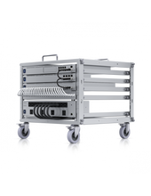 Load image into Gallery viewer, Ubiquiti UniFi UB-USW-RACK-6U Network Mini 6U Rack - 6U-sized Device Rack - 24-port Blank Patch Panel - Toolless Assembly - Lockable Casters