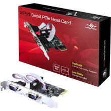 Load image into Gallery viewer, Vantec UGT-PCe40SR 4 Port Serial RS32 PCI Express Host Network Card/Adapter, Easily Added, Low-profile Bracket Included, Serial Port, PCIe Card