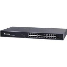 Load image into Gallery viewer, Vivotek AW-GEV-264B-370 Managed Websmart Gigabit Ethernet Switch, Featuring 24x Gigabit PoE Ports, 2x SFP, 370W, Operating temperature (T-T) 0 - 50