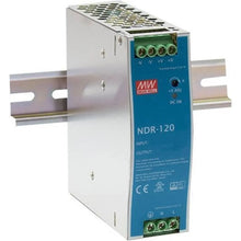 Load image into Gallery viewer, Vivotek NDR-120-48 Industrial Power Supply, Featuring 220VAC or 370VDC input and 48VDC output, with DIN Rail, Input voltage 90 - 264VAC