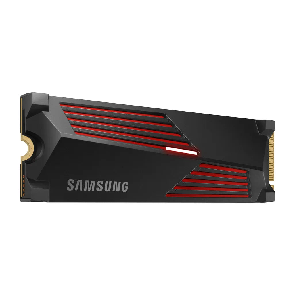 Samsung MZ-V9P4T0CW 990 Pro 4 TB NVMe SSD W/Heatsink, Read Speed up to 7450 Mb/s; Write Speed up to 6900 Mb/s, Component for PC/Game console