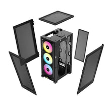 Load image into Gallery viewer, Corsair 2000D RGB ICUE Airflow Tempered Glass ITX-Tower, PC CASE, Black, AF Slim fans/SF PSU only, 2.5&quot; HDD, Width 200 mm, Depth 271 mm, Height 458 mm
