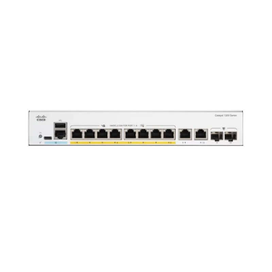Catalyst 1200 8Port PoE+ 2x1G SFP Switch, 8x 10/100/1000 PoE+, 67W, 2x Gigabit copper/SFP combo ports, Rack-mountable, C1200-8P-E-2G