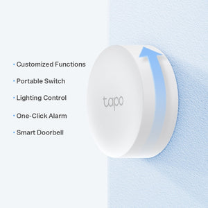 TP-Link Tapo S200B Smart Button, 868 MHz, battery powered (1*CR2032), Control and set multiple lights, electronics, and other Tapo smart devices