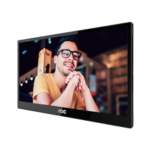 Load image into Gallery viewer, AOC-16T3E Portable Monitor USB-C Powered | 15.6-inch | IPS Full HD (FHD) 1920 x 1080 Display Resolution |USB-C Powered × 2 | Carry case | Pivot | VESA
