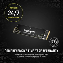 Load image into Gallery viewer, Corsair MP600 ELITE 1TB Gen4 PCIe x4 NVMe M.2 SSD (no heatsink), Component for PC, PCI Express 4.0, 3D TLC
