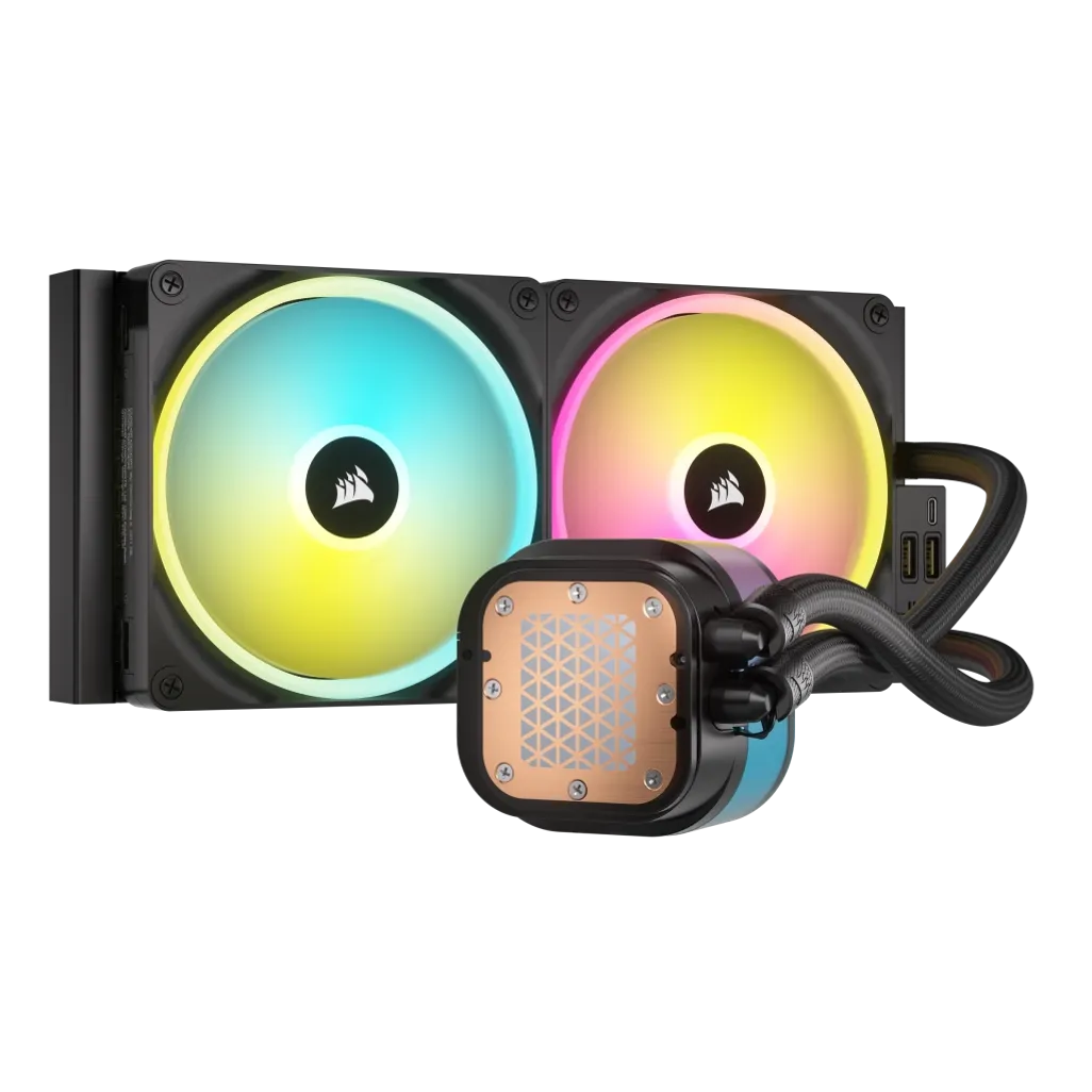 Corsair iCUE Link H115i RGB Liquid CPU Cooler - QX140 RGB Fans - 280mm Radiator - Fits Intel LGA 1700; AMD AM5 - Hub included