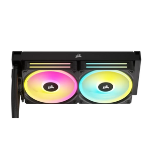 Corsair iCUE Link H100i RGB Liquid CPU Cooler - QX120 RGB Fans - 240mm Radiator - Fits Intel LGA 1700; AMD AM5 - Hub Included