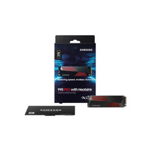 Load image into Gallery viewer, Samsung MZ-V9P2T0CW 990 Pro 2 TB NVMe SSD W/Heatsink - Read Speed up to 7450 MB/s; Write Speed up to 6900 MB/s; Component for PC
