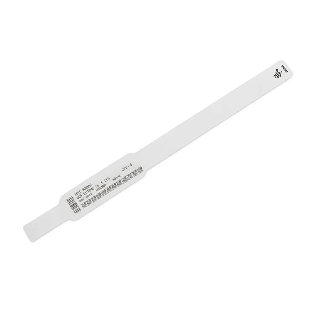 Zebra Z-Band Ultra Soft Wristband, Synthetic, 1x11-inch (25.4x279.4mm), DT, Z-Band Ultra Soft, Coated, Permanent Adhesive, Cartridge, Direct thermal