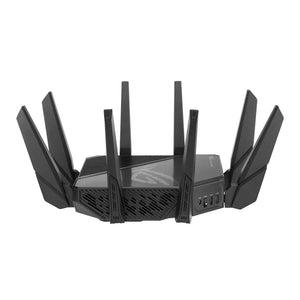 Asus GT-AX11000 Pro Tri-band WiFi 6 (802.11ax) gaming router; 10G port; 2.5G WAN port; dual WAN; AiMesh support; VPN Fusion; Tri-Band router